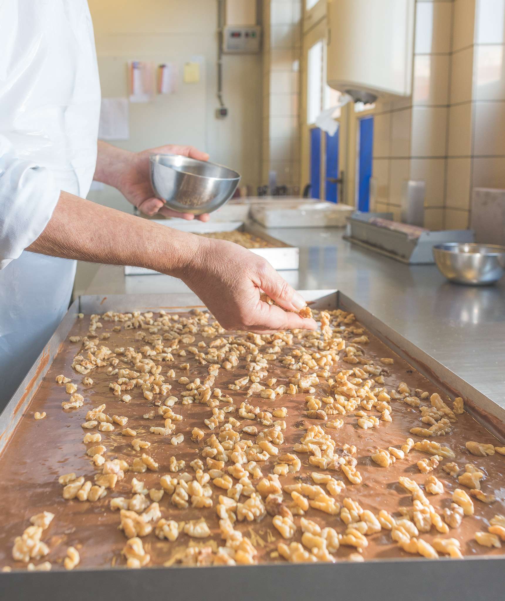 Noten gaan op het beslag